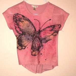 Pink Butterfly Shirt
